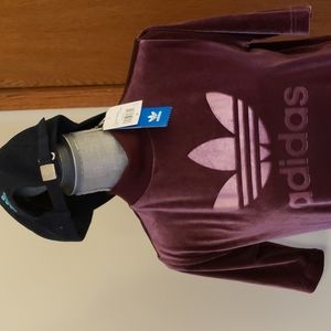 Adidas Maroon Velvet Dress